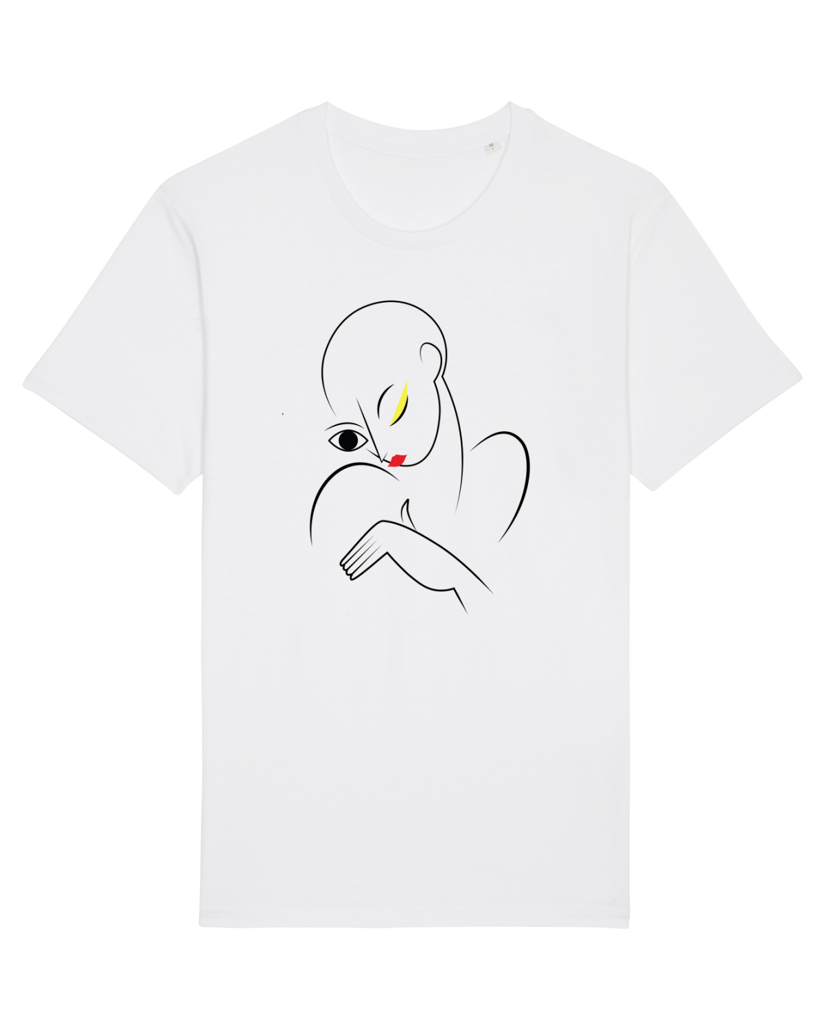 Tricou mânecă scurtă Unisex Rocker White