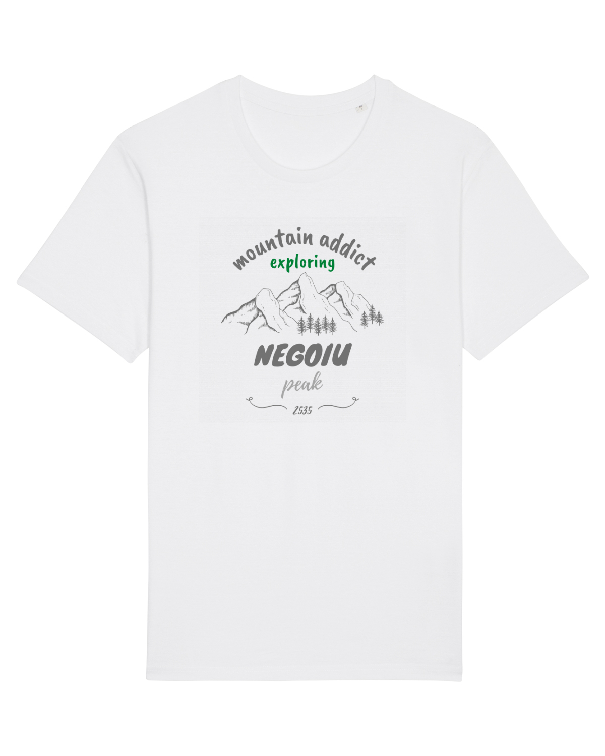 Tricou mânecă scurtă Unisex Rocker White