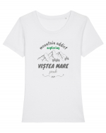 Mountain Addict Viștea Mare Peak Tricou mânecă scurtă guler larg fitted Damă Expresser
