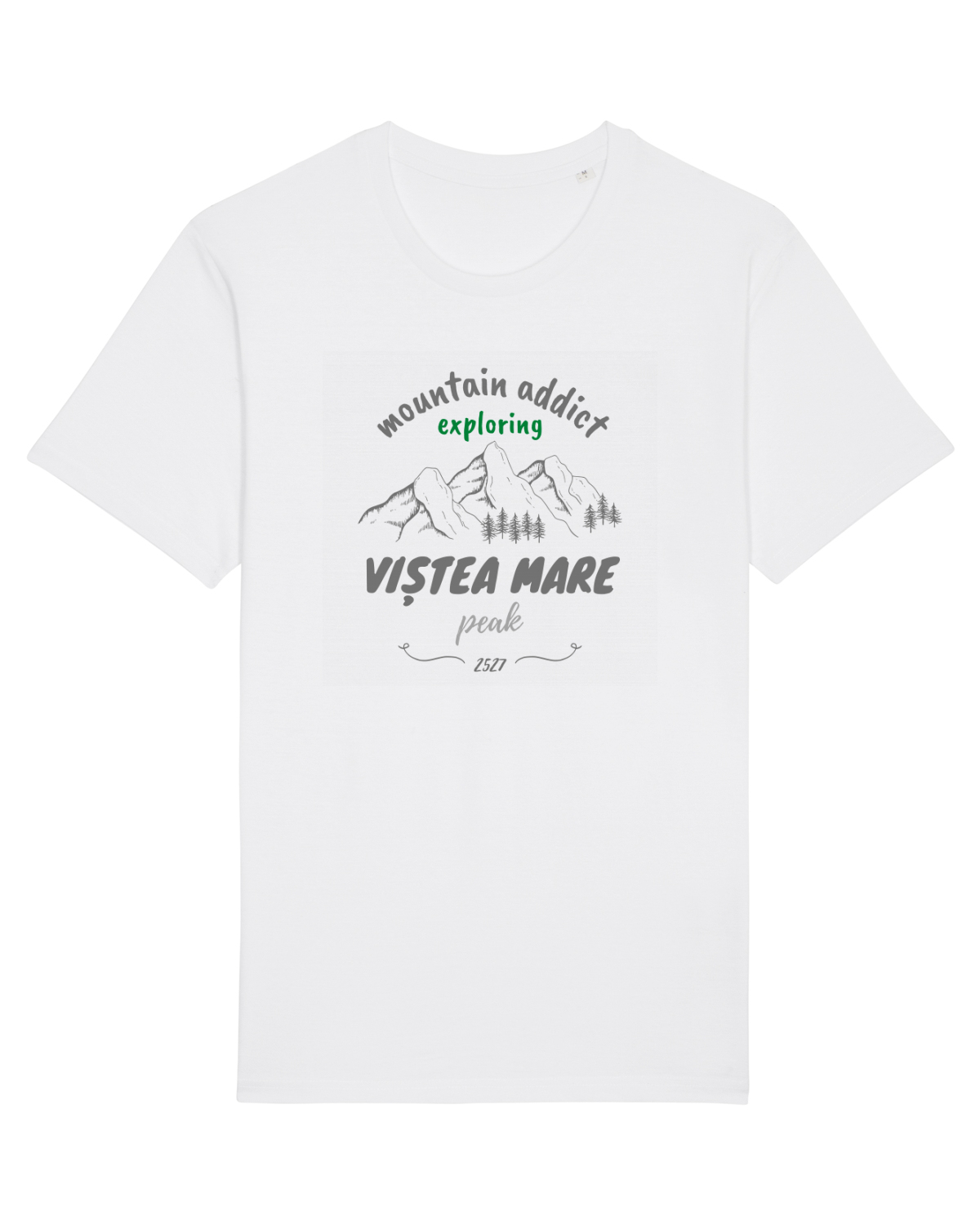 Tricou mânecă scurtă Unisex Rocker White