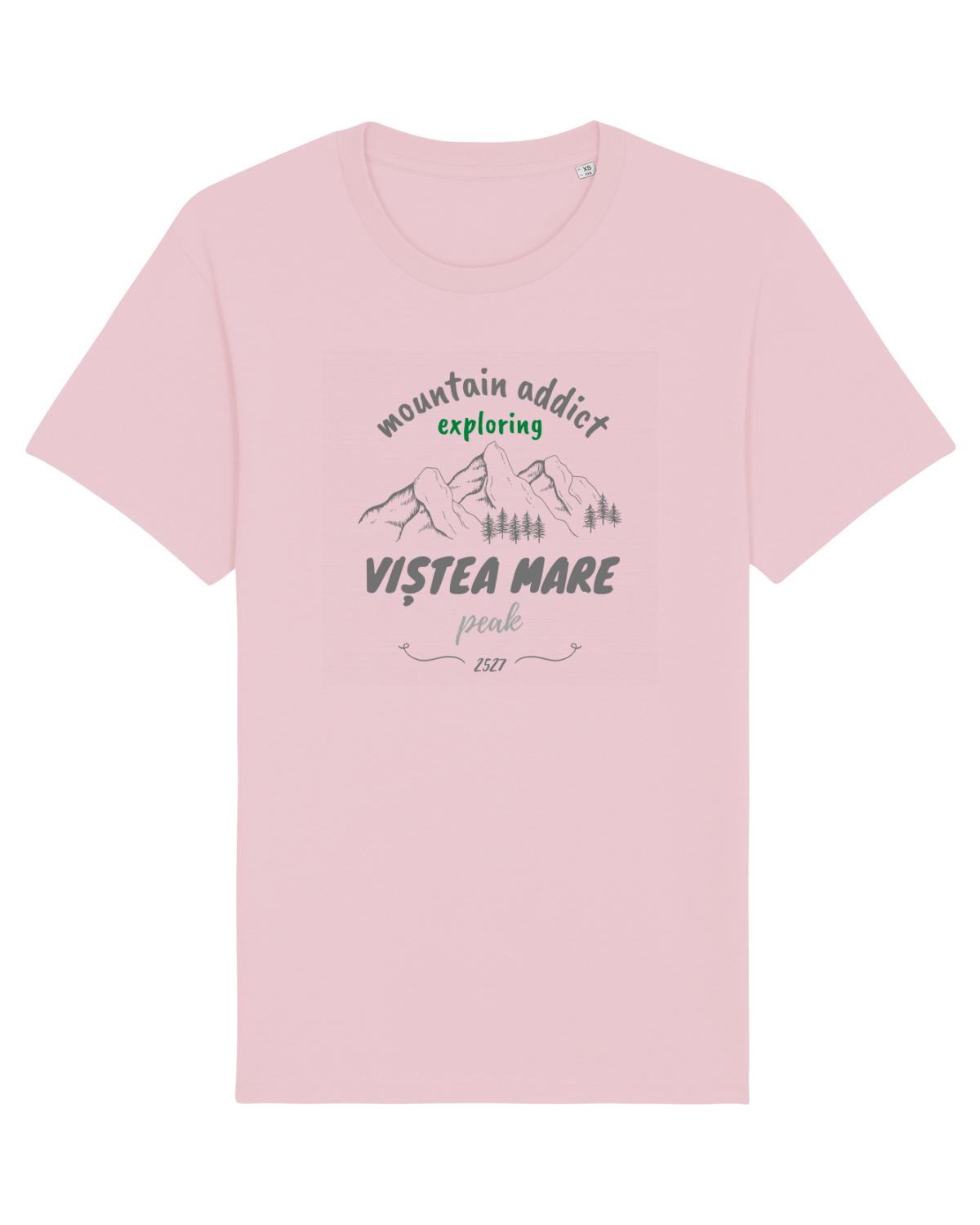 Tricou mânecă scurtă Unisex Rocker Cotton Pink