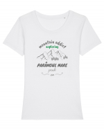 Mountain Addict Parângul Mare Peak Tricou mânecă scurtă guler larg fitted Damă Expresser