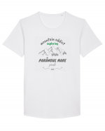 Mountain Addict Parângul Mare Peak Tricou mânecă scurtă guler larg Bărbat Skater