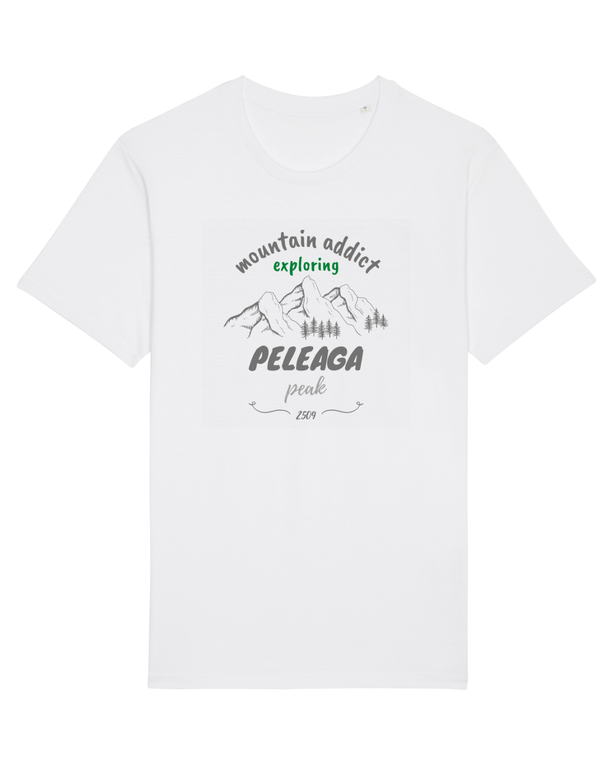 Tricou mânecă scurtă Unisex Rocker White