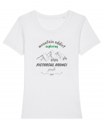 Mountain Addict Pietrosul Rodnei Peak Tricou mânecă scurtă guler larg fitted Damă Expresser