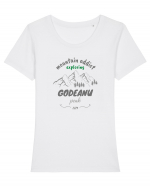Mountain Addict Godeanu Peak Tricou mânecă scurtă guler larg fitted Damă Expresser