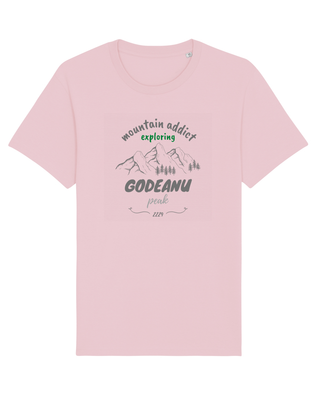 Tricou mânecă scurtă Unisex Rocker Cotton Pink