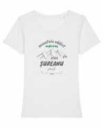 Mountain Addict Șureanu Peak Tricou mânecă scurtă guler larg fitted Damă Expresser