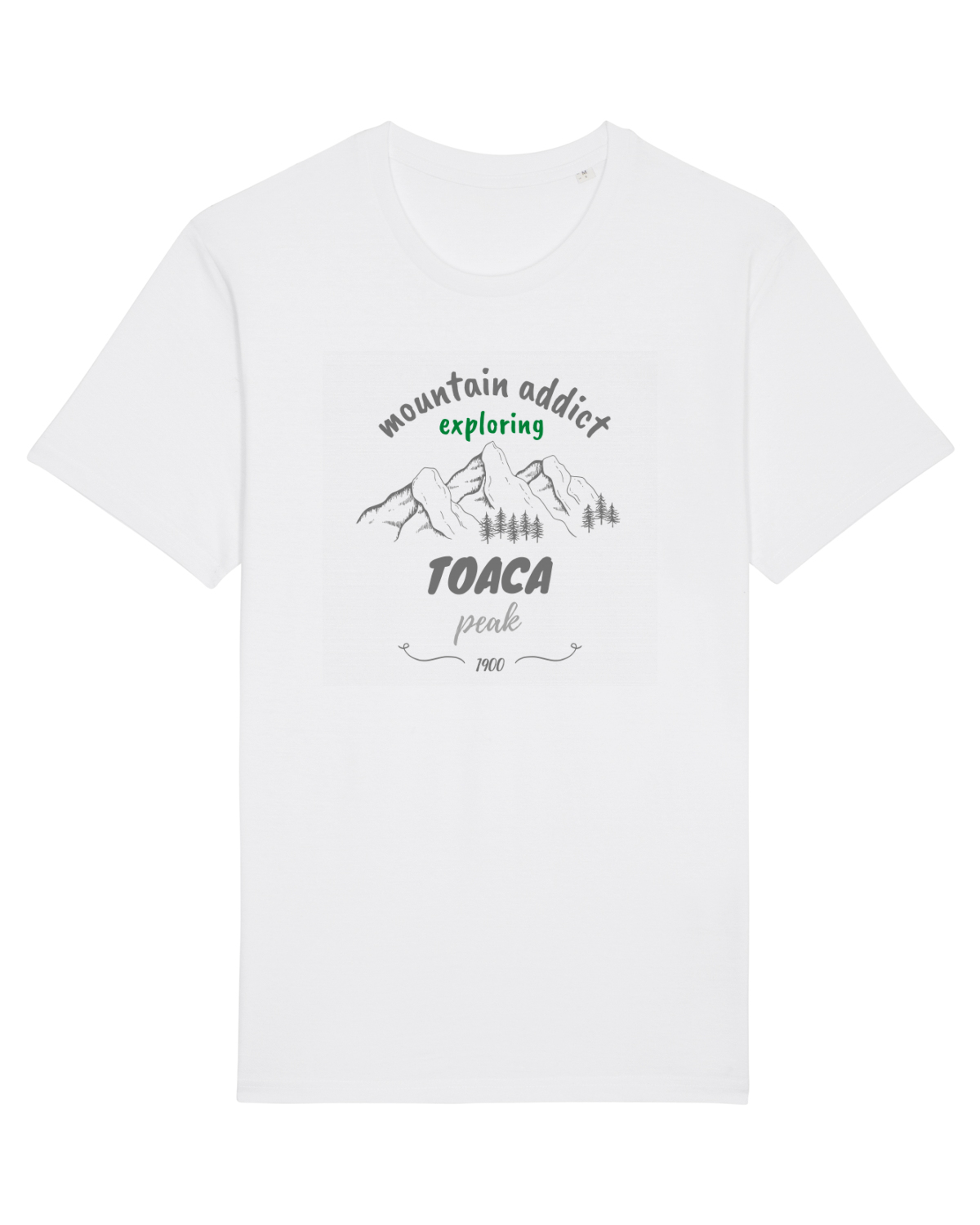 Tricou mânecă scurtă Unisex Rocker White