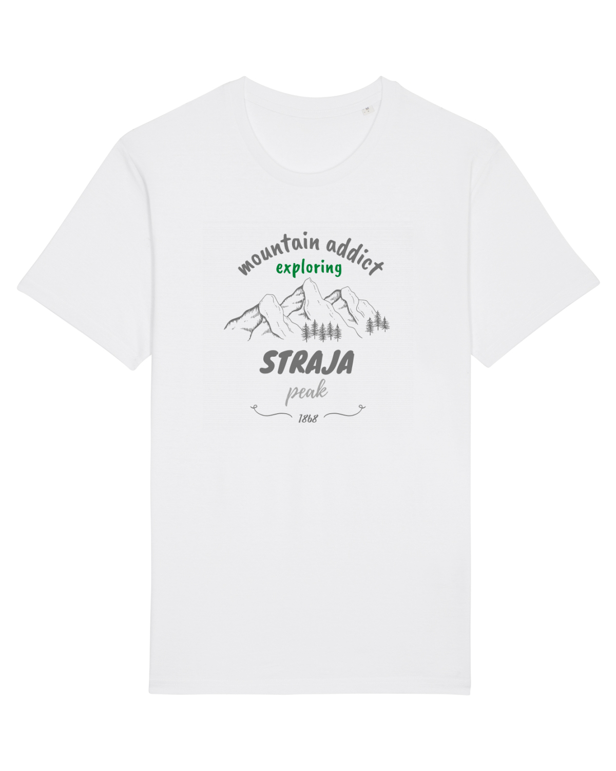 Tricou mânecă scurtă Unisex Rocker White