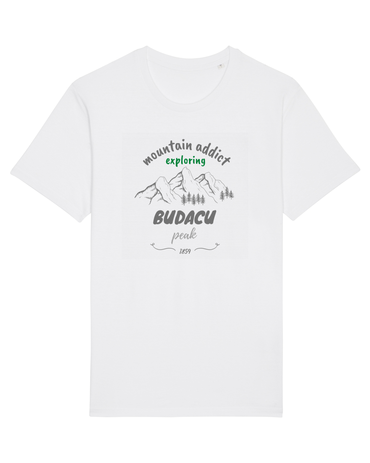 Tricou mânecă scurtă Unisex Rocker White
