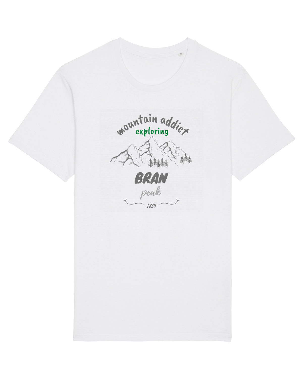 Tricou mânecă scurtă Unisex Rocker White