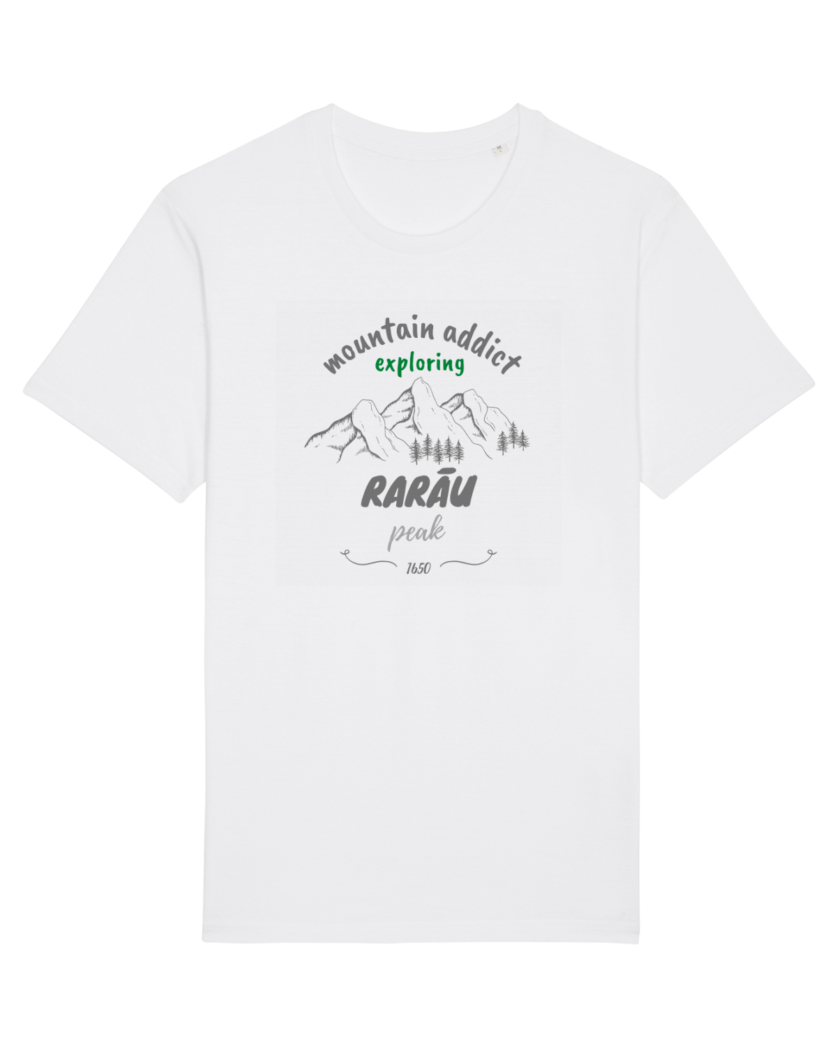 Tricou mânecă scurtă Unisex Rocker White