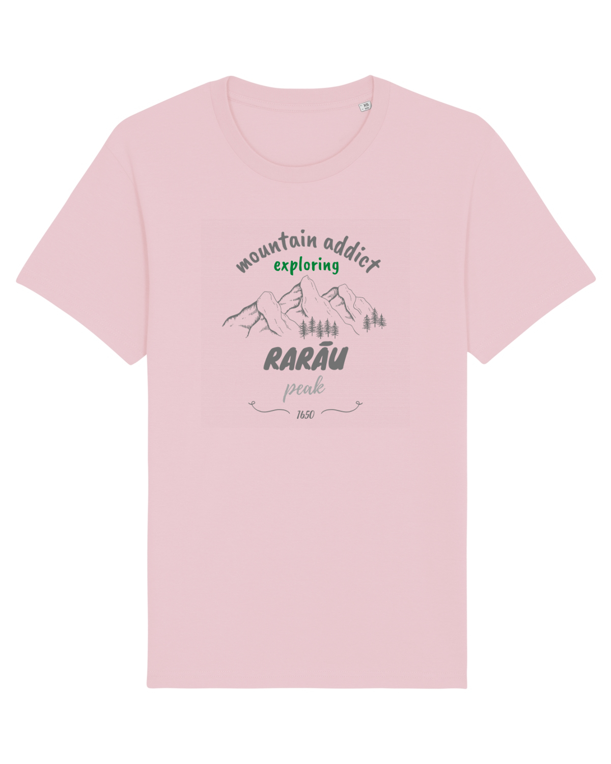Tricou mânecă scurtă Unisex Rocker Cotton Pink