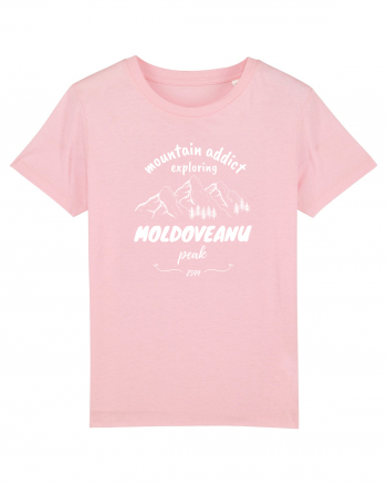 Mountain Addict Moldoveanu Peak White (Vârful Moldoveanu) Cotton Pink