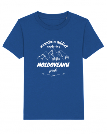 Mountain Addict Moldoveanu Peak White (Vârful Moldoveanu) Majorelle Blue