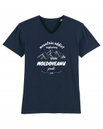 Mountain Addict Moldoveanu Peak White (Vârful Moldoveanu) Tricou mânecă scurtă guler V Bărbat Presenter