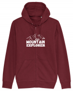 Mountain Explorer White Hanorac cu fermoar Unisex Connector