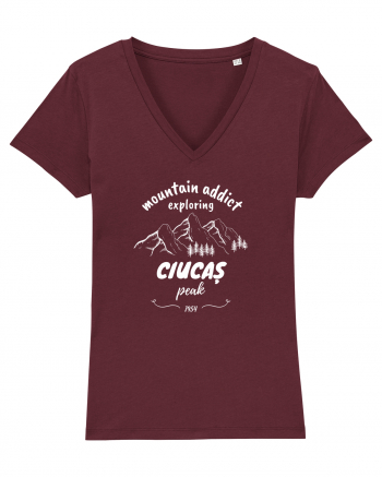Mountain Addict Ciucaș Peak White (Vârful Ciucaș) Burgundy