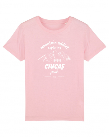 Mountain Addict Ciucaș Peak White (Vârful Ciucaș) Cotton Pink