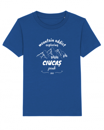 Mountain Addict Ciucaș Peak White (Vârful Ciucaș) Majorelle Blue