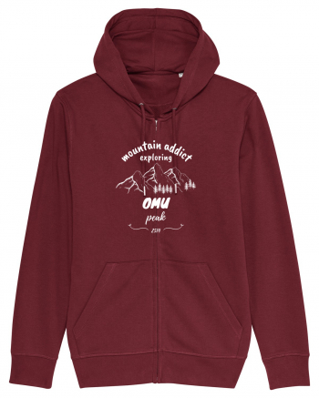 Mountain Addict Omu Peak White (Vârful Omu)  Burgundy