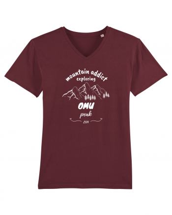 Mountain Addict Omu Peak White (Vârful Omu)  Burgundy