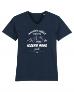 Mountain Addict Iezeru Mare Peak White (Vârful Iezeru Mare)  Tricou mânecă scurtă guler V Bărbat Presenter