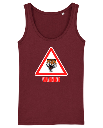 Tiger Warning Burgundy