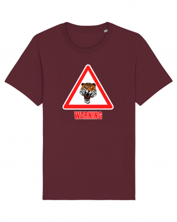 Tiger Warning Burgundy