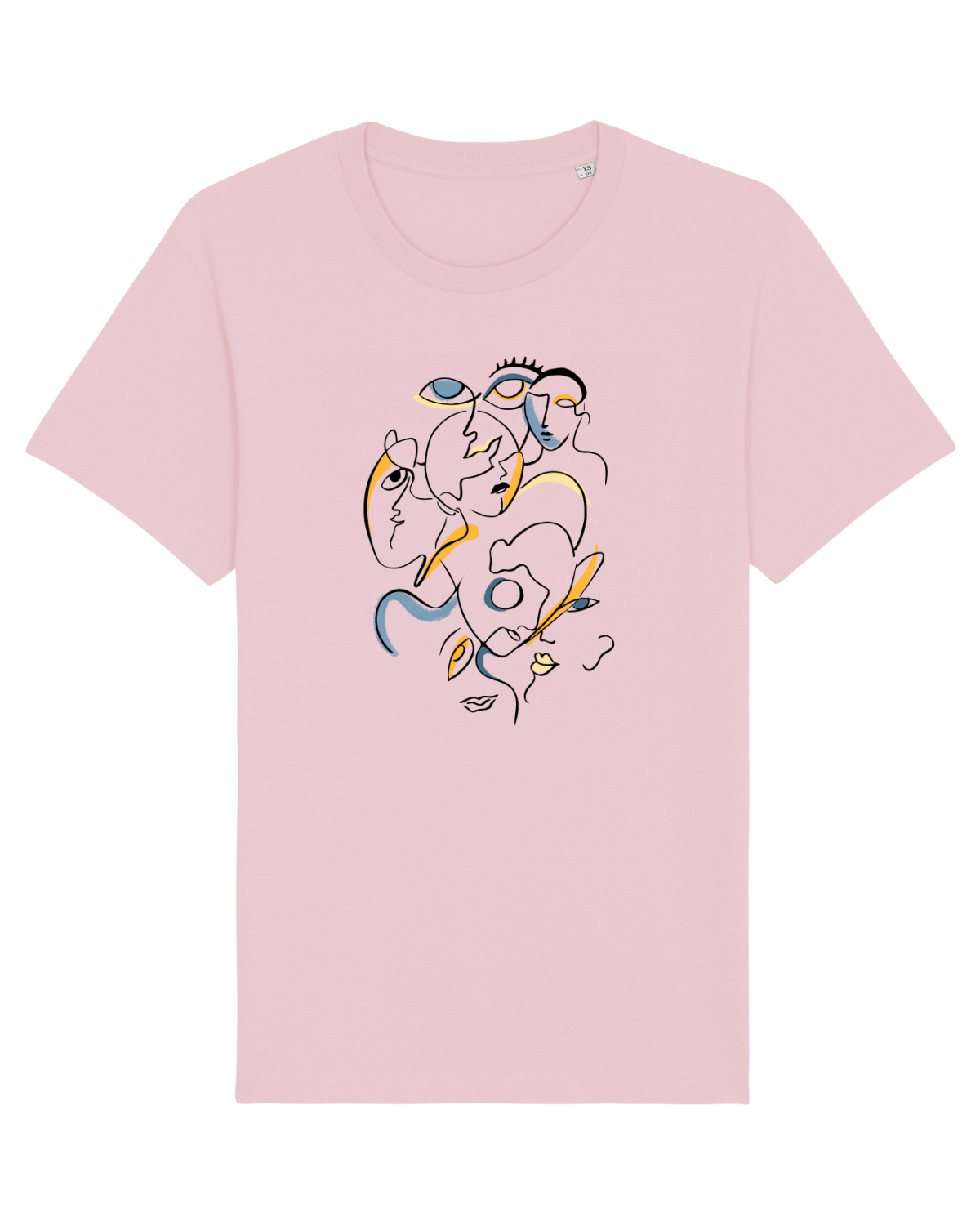 Tricou mânecă scurtă Unisex Rocker Cotton Pink