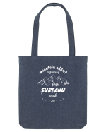 Mountain Addict Șureanu Peak White (Vârful Șureanu)  Sacoșă textilă