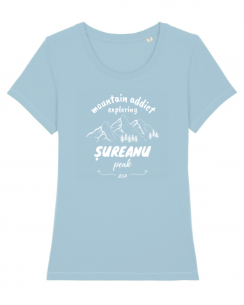 Mountain Addict Șureanu Peak White (Vârful Șureanu)  Sky Blue