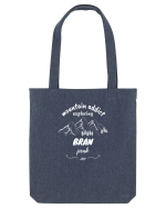 Mountain Addict Bran Peak White (Vârful Bran) Sacoșă textilă