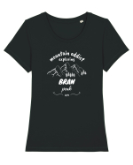 Mountain Addict Bran Peak White (Vârful Bran) Tricou mânecă scurtă guler larg fitted Damă Expresser