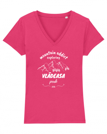 Mountain Addict Vlădeasa Peak White (Vârful Vlădeasa)  Raspberry