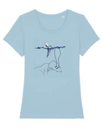 whale in minde Sky Blue