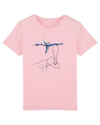 whale in minde Cotton Pink