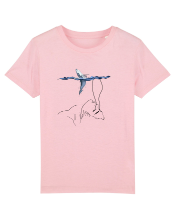 whale in minde Cotton Pink