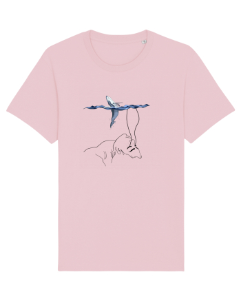 whale in minde Cotton Pink