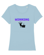 Gamer Life Winning (viața de gamer când câștigi)  Tricou mânecă scurtă guler larg fitted Damă Expresser