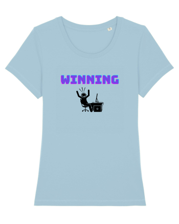 Gamer Life Winning (viața de gamer când câștigi)  Sky Blue