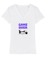 Gamer Life Game Over (probleme în paradis)  Tricou mânecă scurtă guler V Damă Evoker