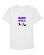 Gamer Life Game Over (probleme în paradis)  Tricou mânecă scurtă guler larg Bărbat Skater