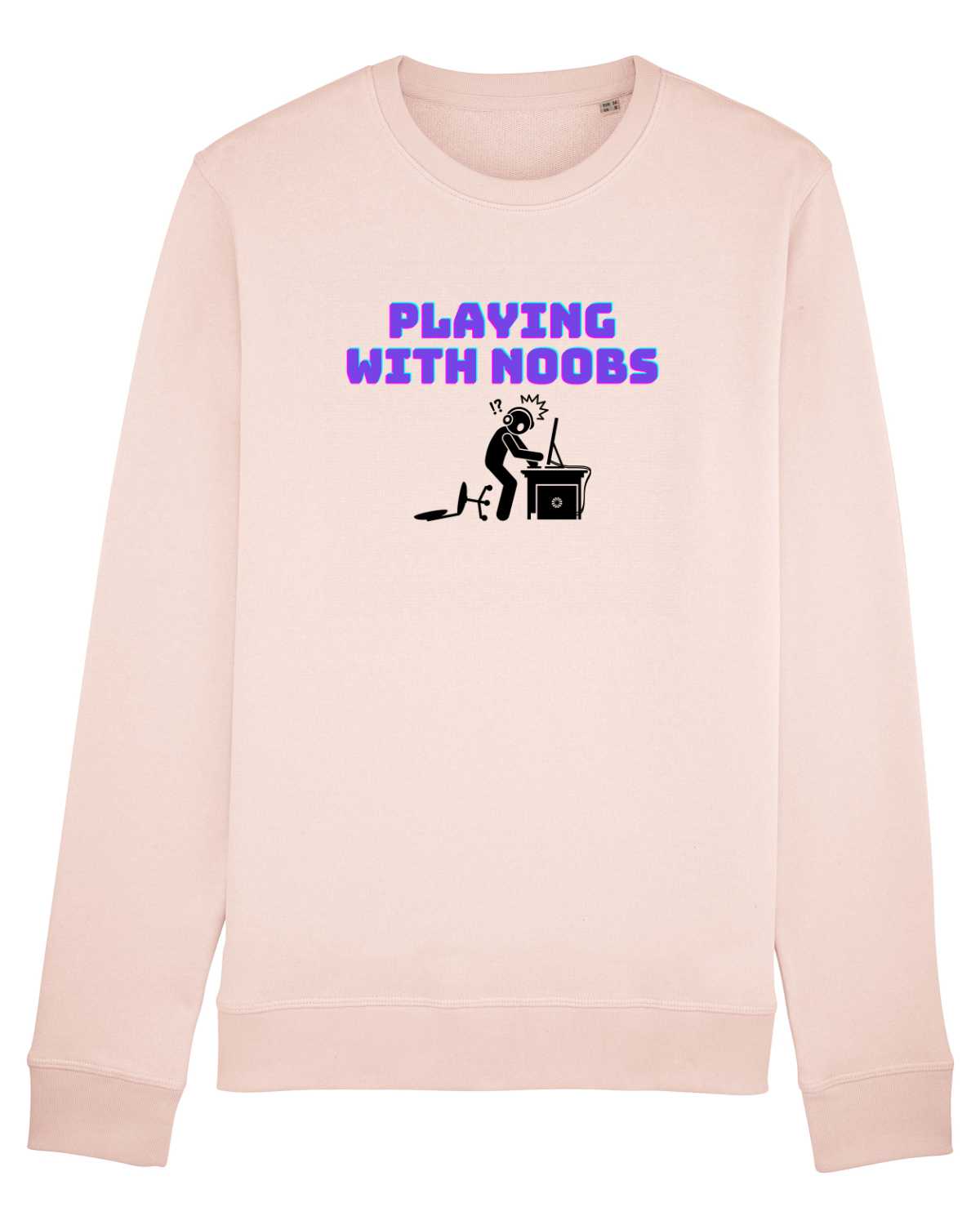 Bluză mânecă lungă Unisex Rise Candy Pink