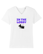 Gamer Life in the lobby (așteptând în lobby)  Tricou mânecă scurtă guler V Bărbat Presenter