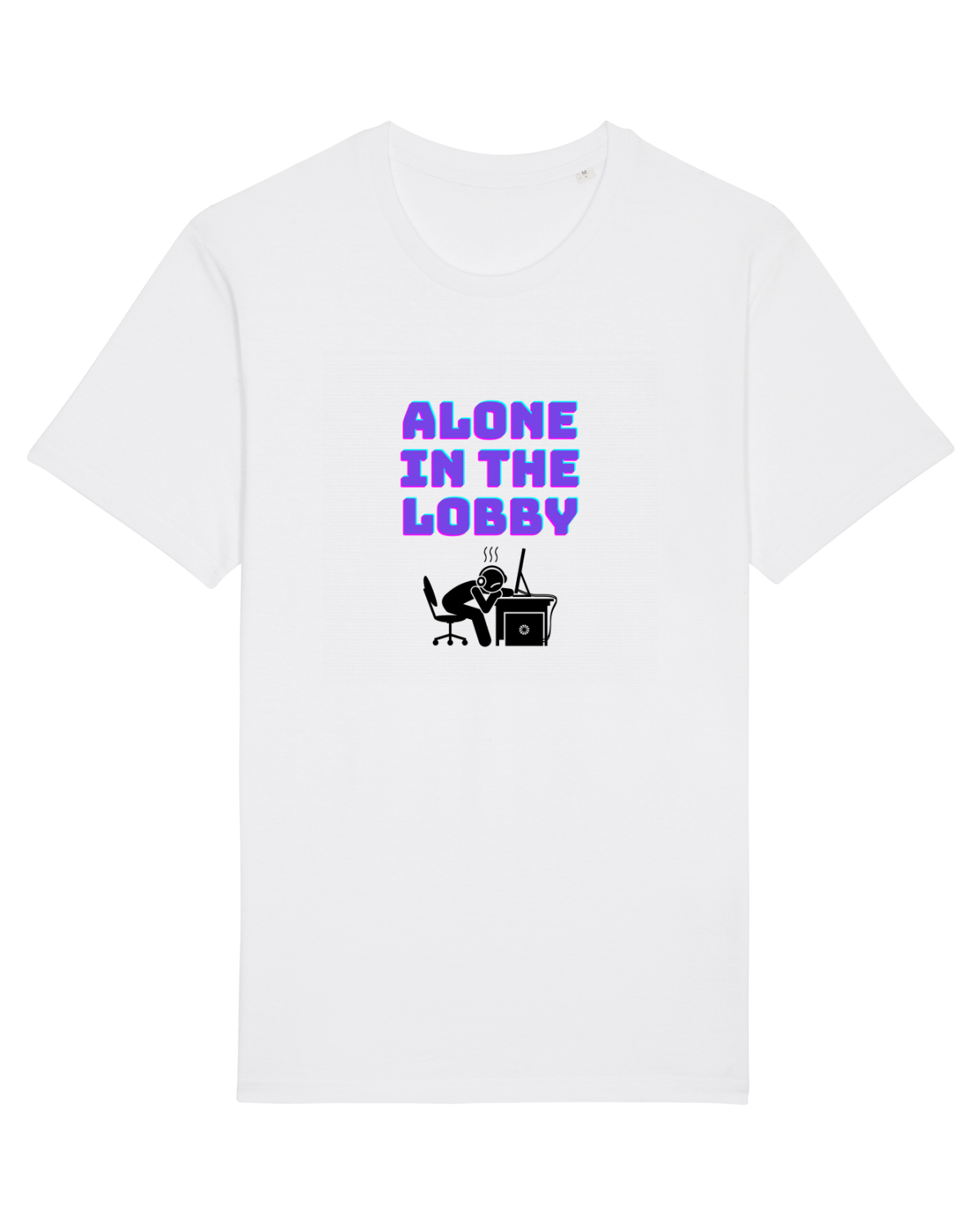 Tricou mânecă scurtă Unisex Rocker White