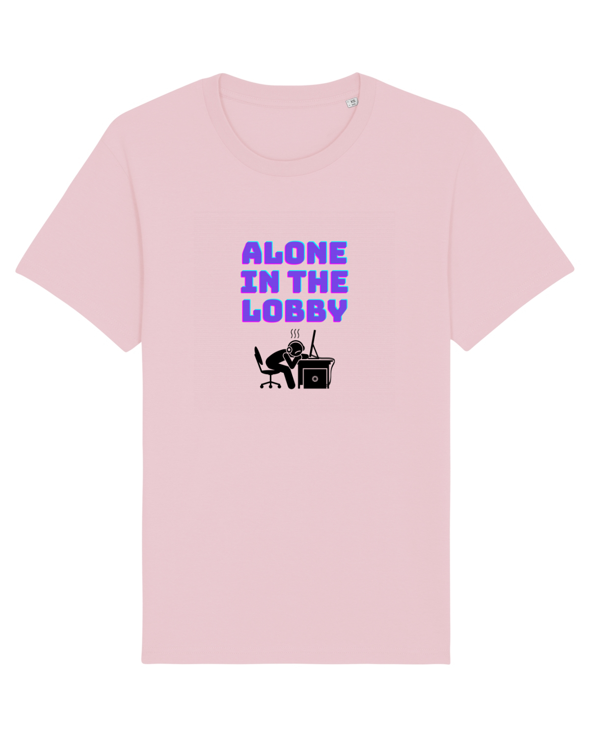 Tricou mânecă scurtă Unisex Rocker Cotton Pink