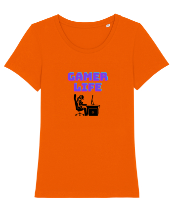 Gamer Life Girl (viața de gamer fete)  Bright Orange