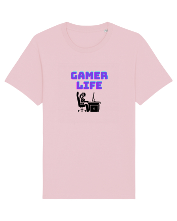 Gamer Life Girl (viața de gamer fete)  Cotton Pink